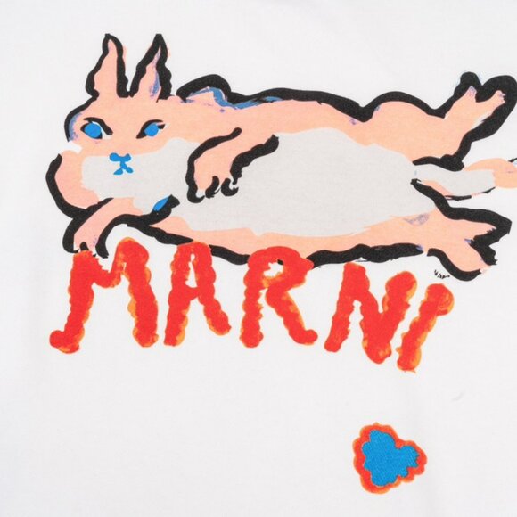 MARNI AutumnWinter New Arrivals Logo Printed Hooded Sweatshirt - Picture 8 of 11